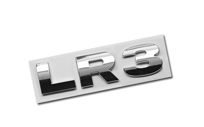 LAND ROVER Style CHROME Letters & Numbers