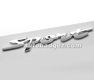 3D Chrome Adhesive Badge