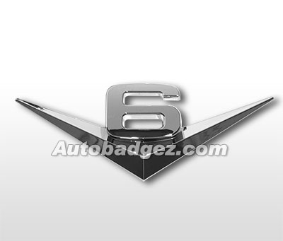 3D Chrome Adhesive Badge